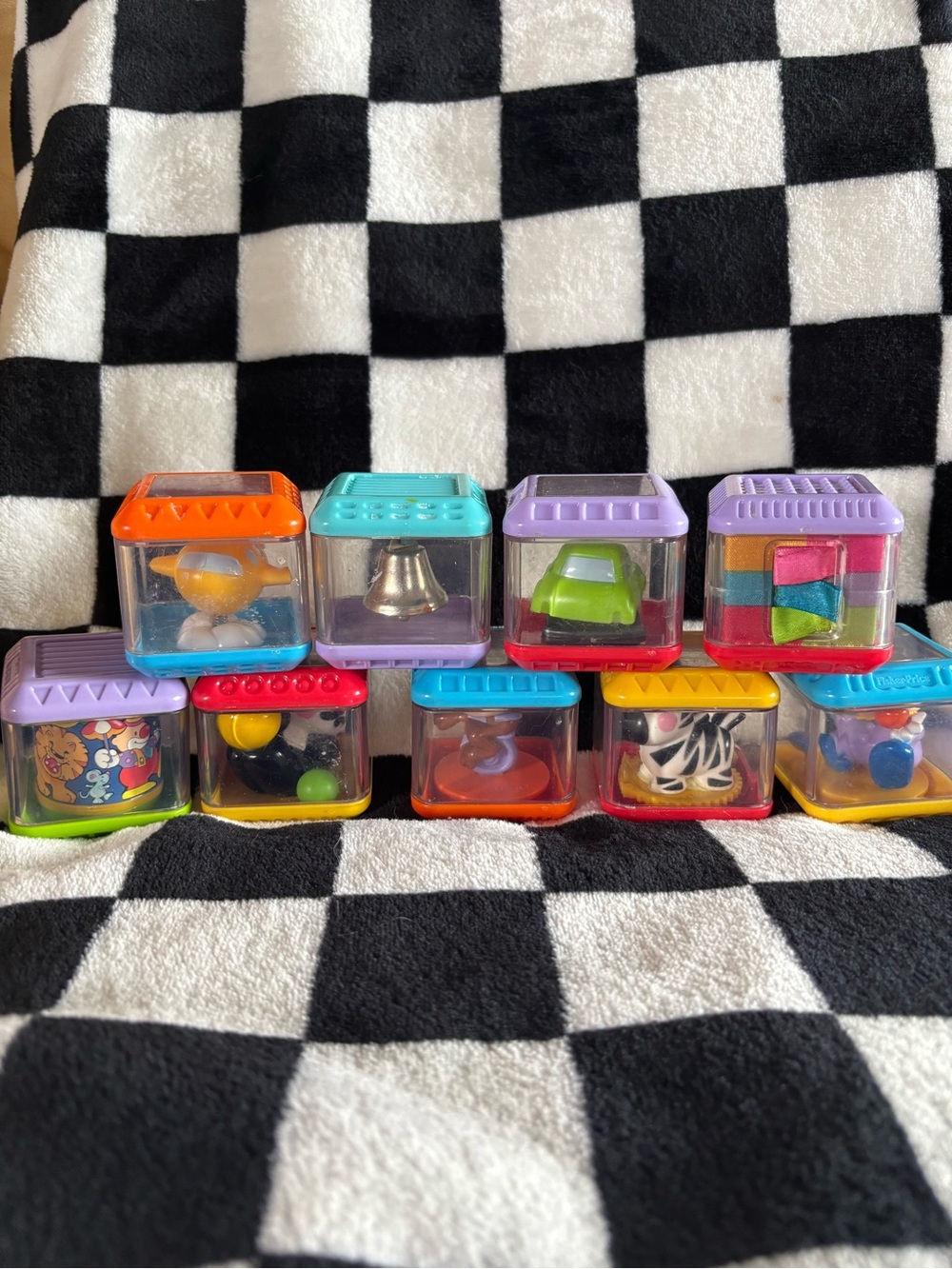 Vintage fisher price blocks peek a book blocks